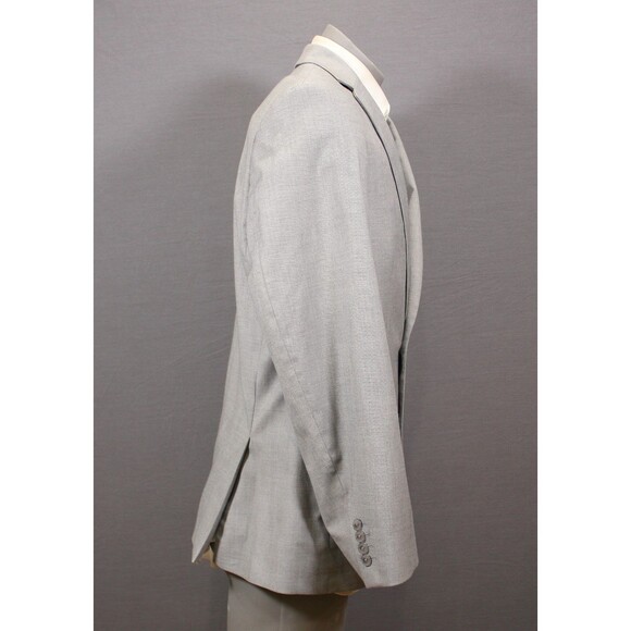 Apt 9 Gray Polyester Blend 2 Pc Suit Premier Flex Slim Fit 44R Flat Fronts 34" W - Picture 7 of 12